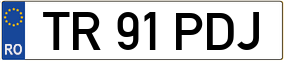 Trailer License Plate